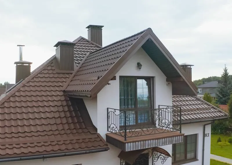 aluminum metal roof on a coastal home near Fort Pierce, Florida