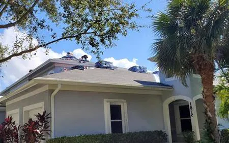 aging roof on a Port St Lucie home in the Florida sun